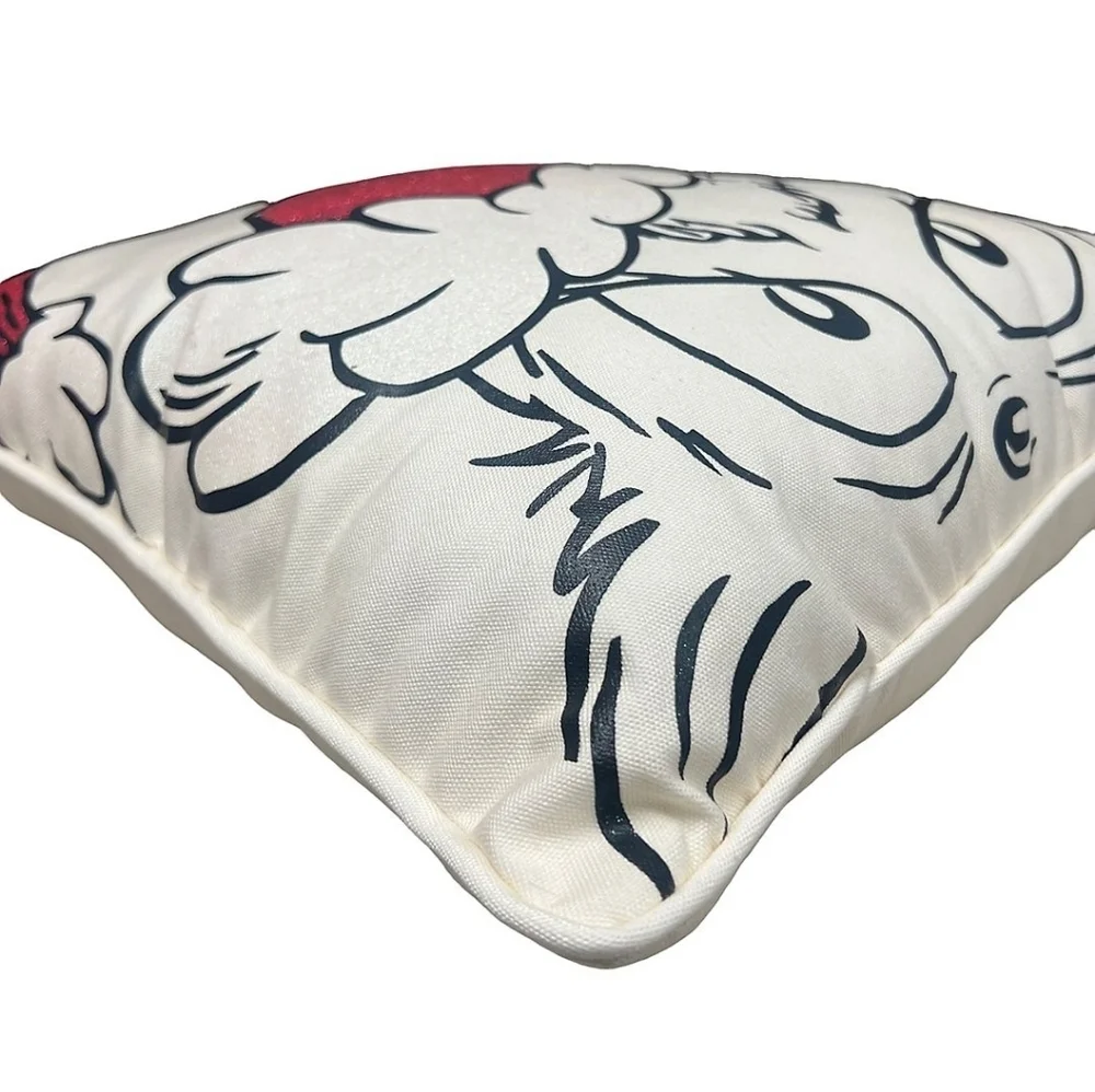 The grinch Dr Seuss who's merry Red Green White 16x16 decorative pillow new - Picture 8 of 8